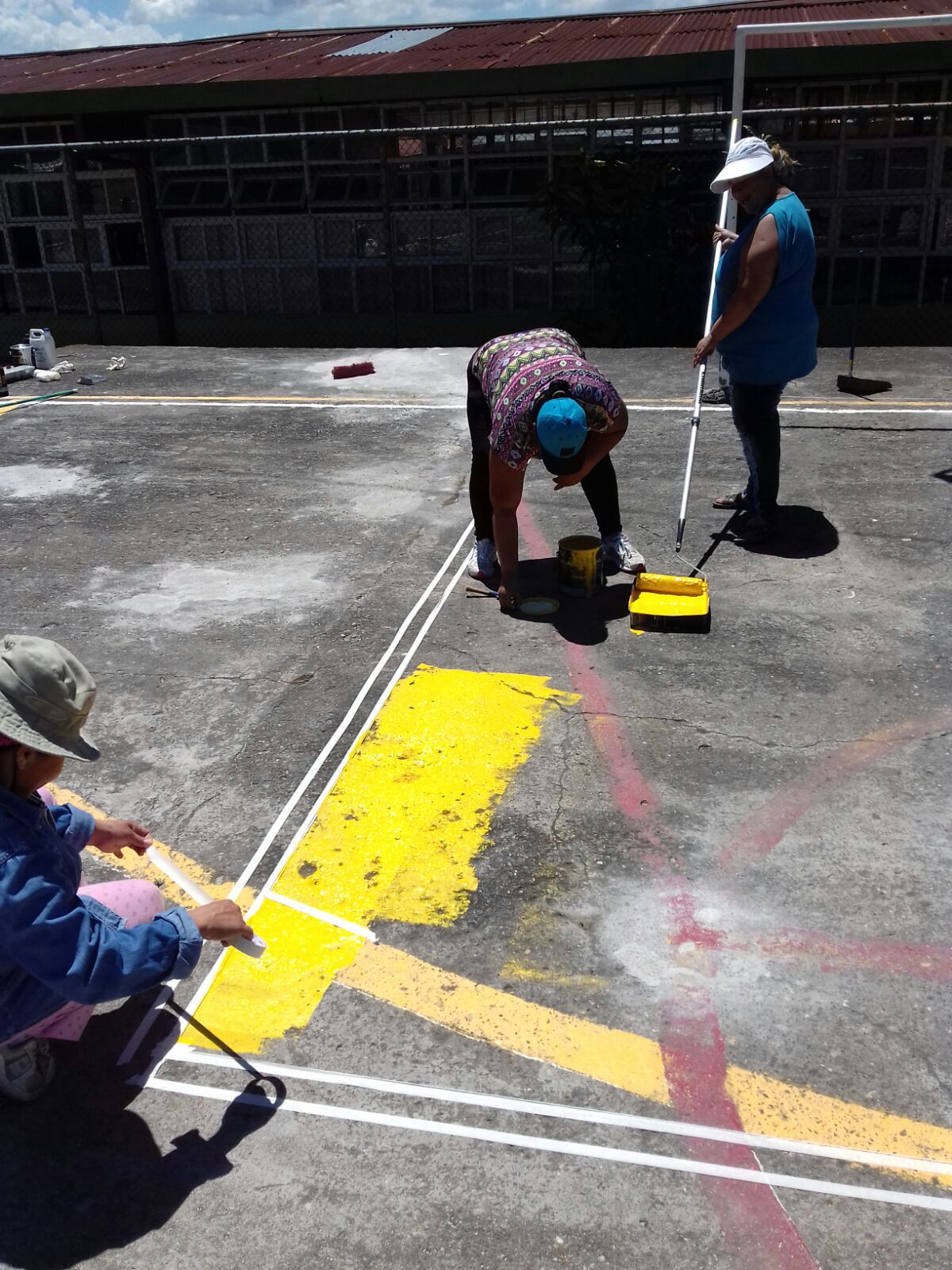 Voluntariado - pintado de cancha